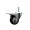 Service Caster 3 Inch Black Polyurethane Wheel Swivel 58 Inch Threaded Stem Caster Total Lock Brake SCC SCC-TSTTL20S314-PPUB-BLK-58212 - alternate 1